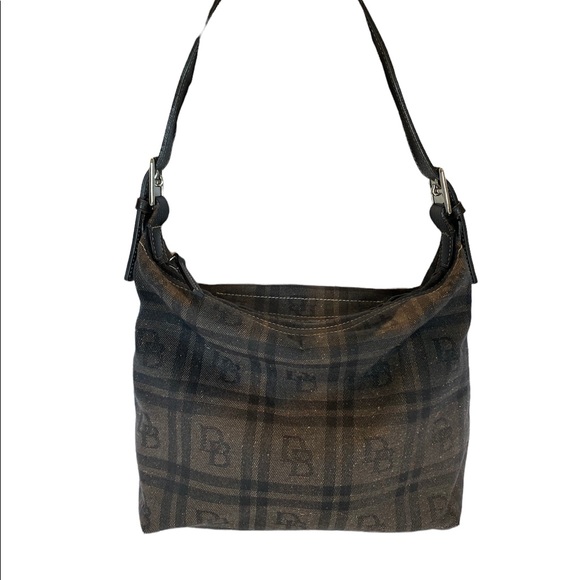 Dooney & Bourke Handbags - Dooney & Bourke Brown Shoulder Bag with Leather Strap